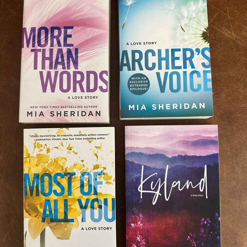 Mia sheridan more than words archers voice most of all you kyland