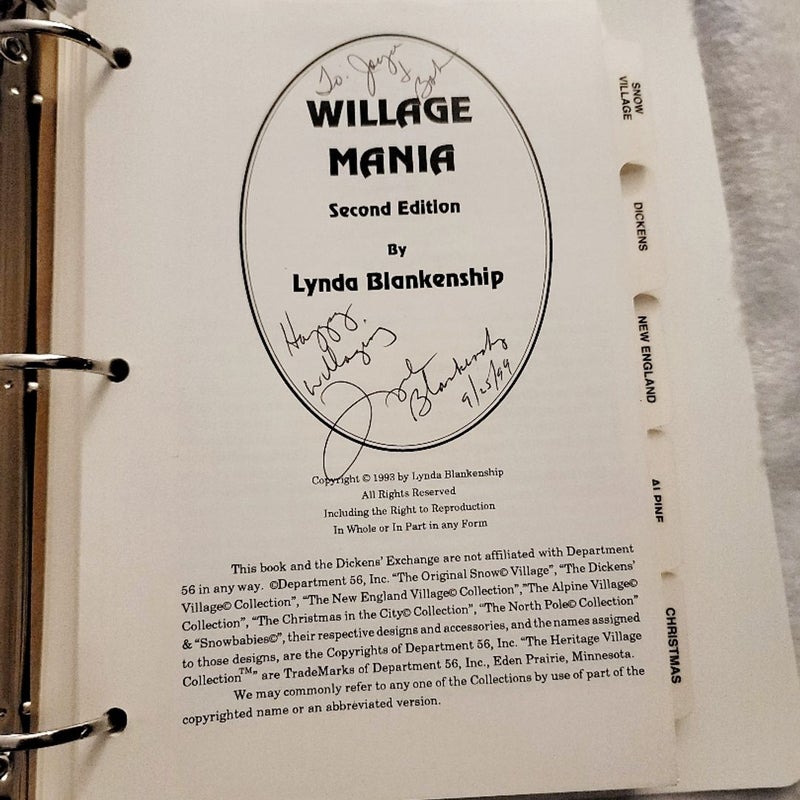 Willage mania SIGNED 