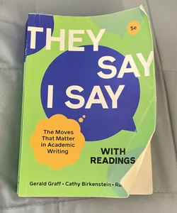 They Say / I Say with Readings