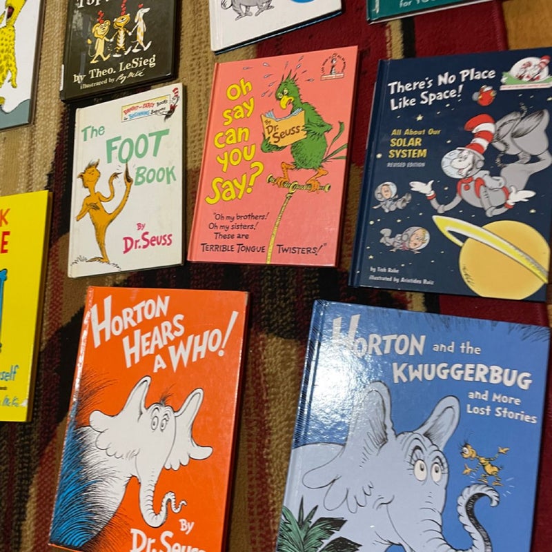 16 book Dr Seuss lot including Big Books