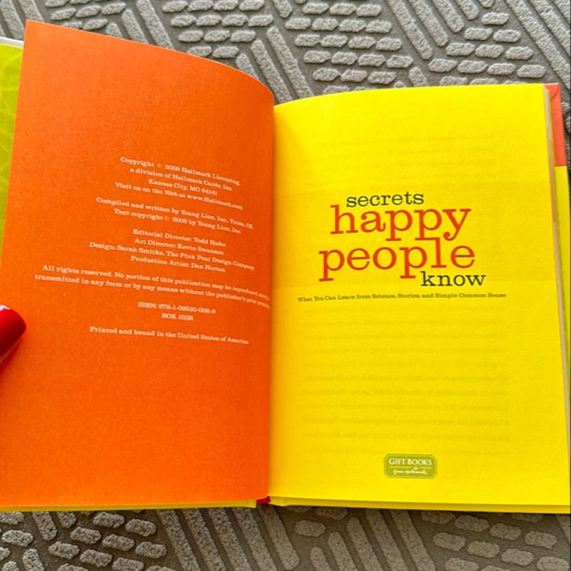 Secrets happy people know