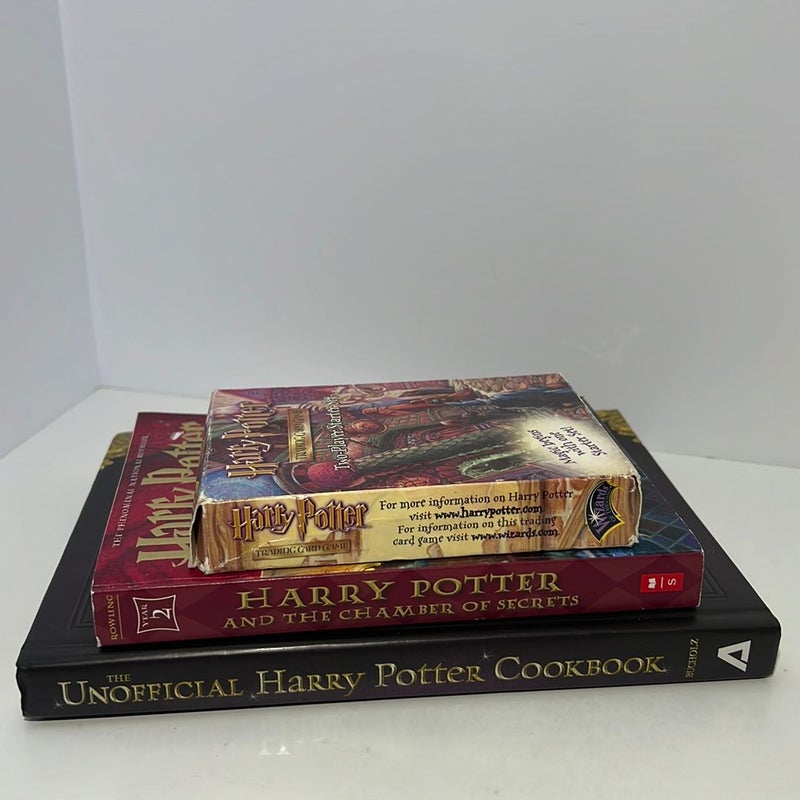 Harry Potter Trading Game, Chamber of Secrets, & The Unoffical HP Cookbook