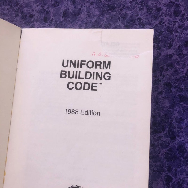 Uniform Building Code 1988