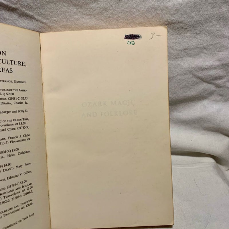 Ozark Magic and Folklore