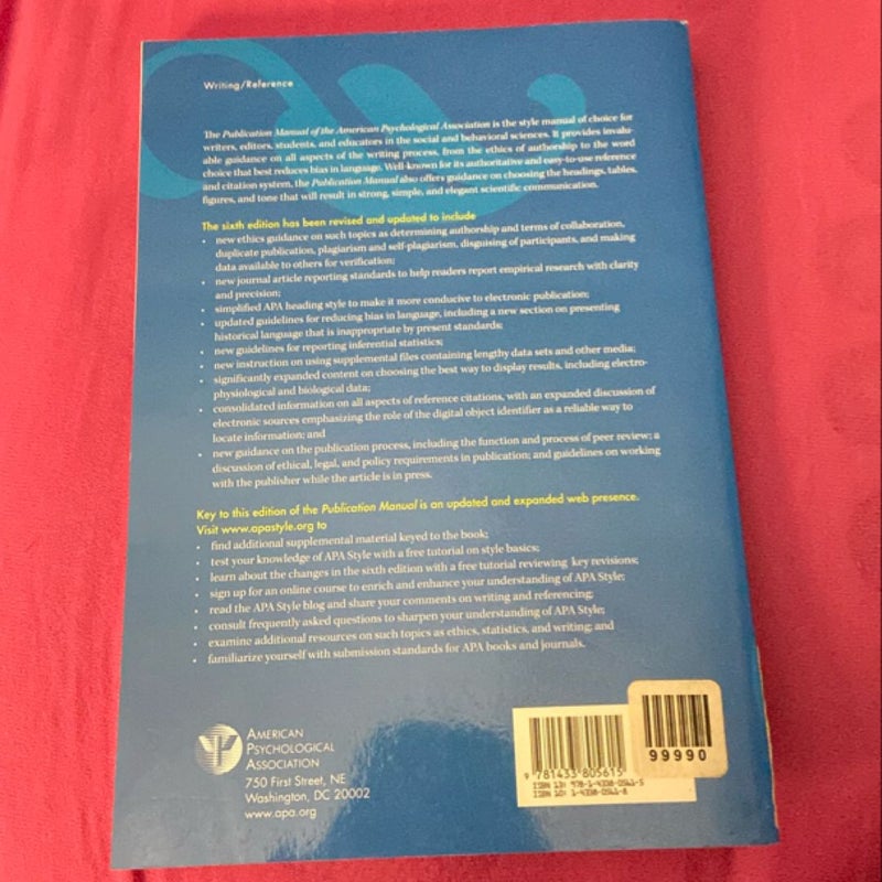 Publication Manual of the American Psychological Association