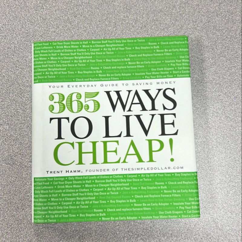 365 Ways To Live Cheap