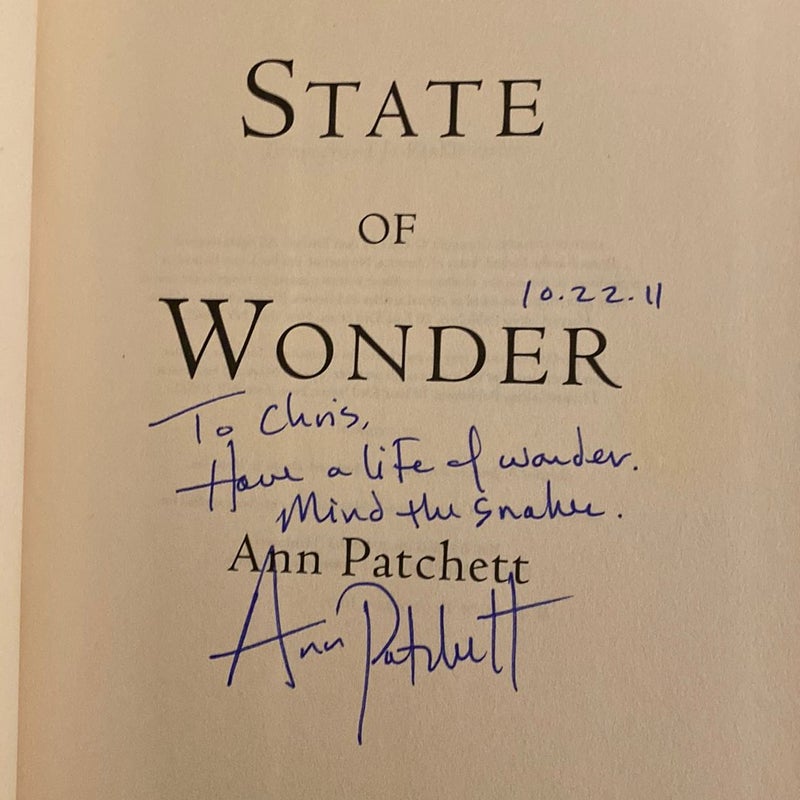 State of Wonder—Signed