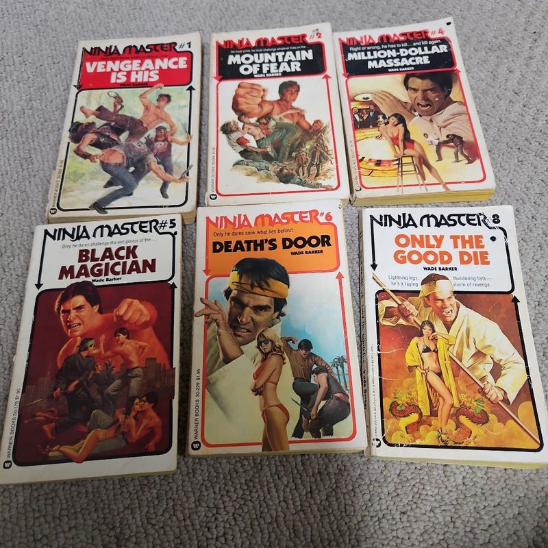 Ninja Master lot, vintage books