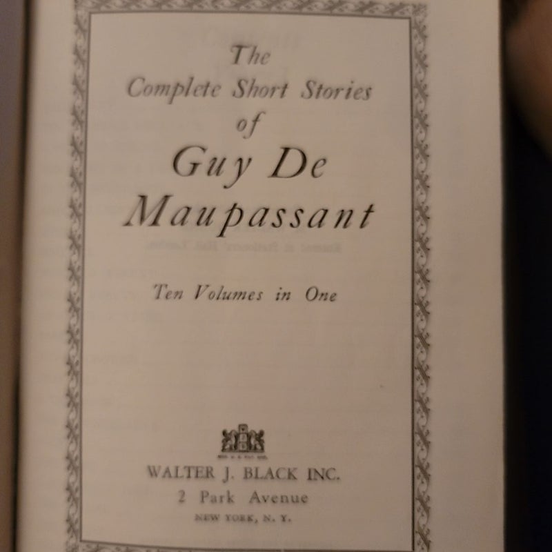 The Complete Short Stories of Guy De Maupassant 