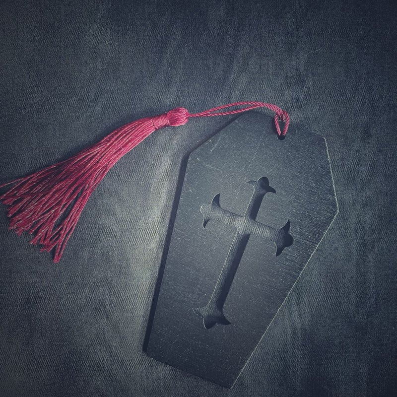 Wood Coffin Bookmarks