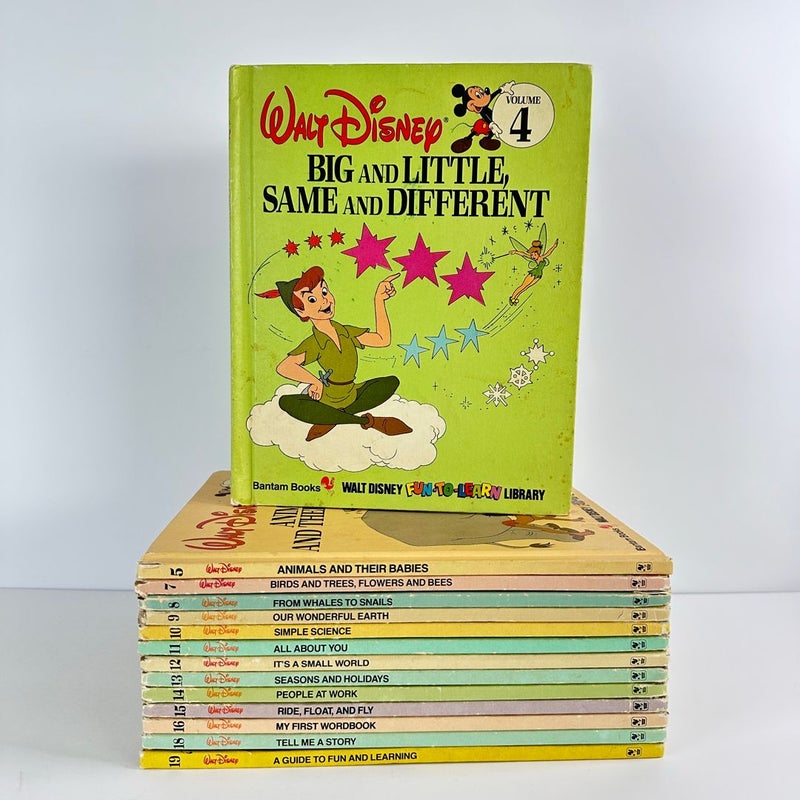 Walt Disney Fun-to-Learn Library Bundle-Lot of 14