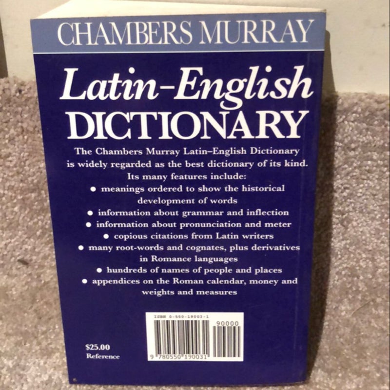 Chambers Murray Latin-English Dictionary