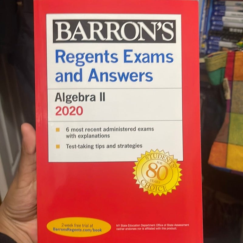 Regents Exams and Answers: Algebra II 2020