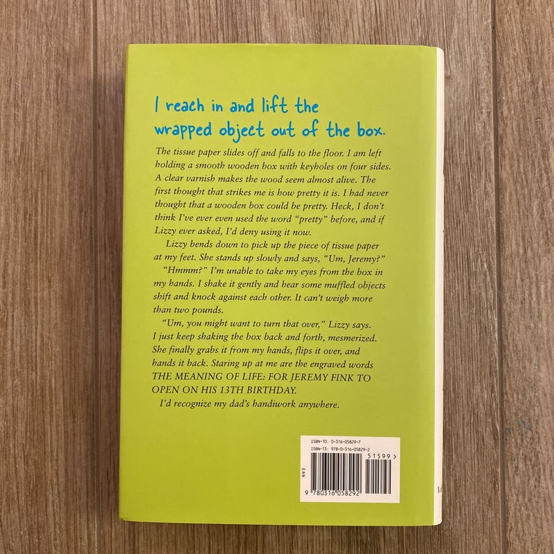 Jeremy fink and the meaning of life by wendy mass hardcover pangobooks