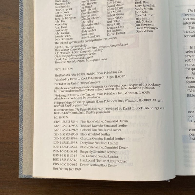 The Illustrated Holy Bible Living Values Edition