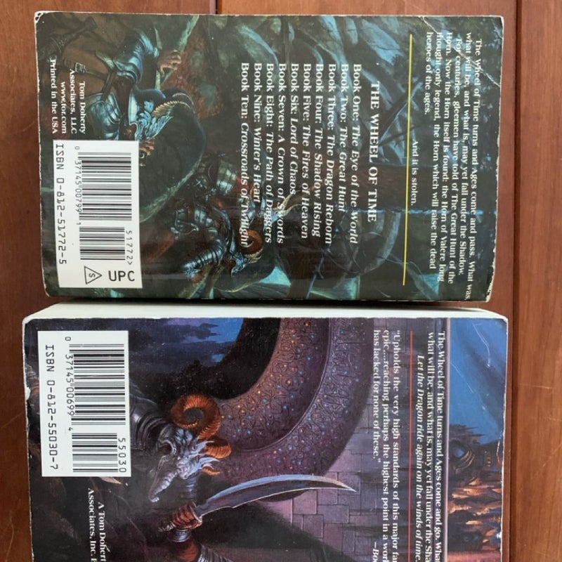 Wheel Of Time The Great Hunt + The Fires Of Midnight, Vintage Epic Fantasy