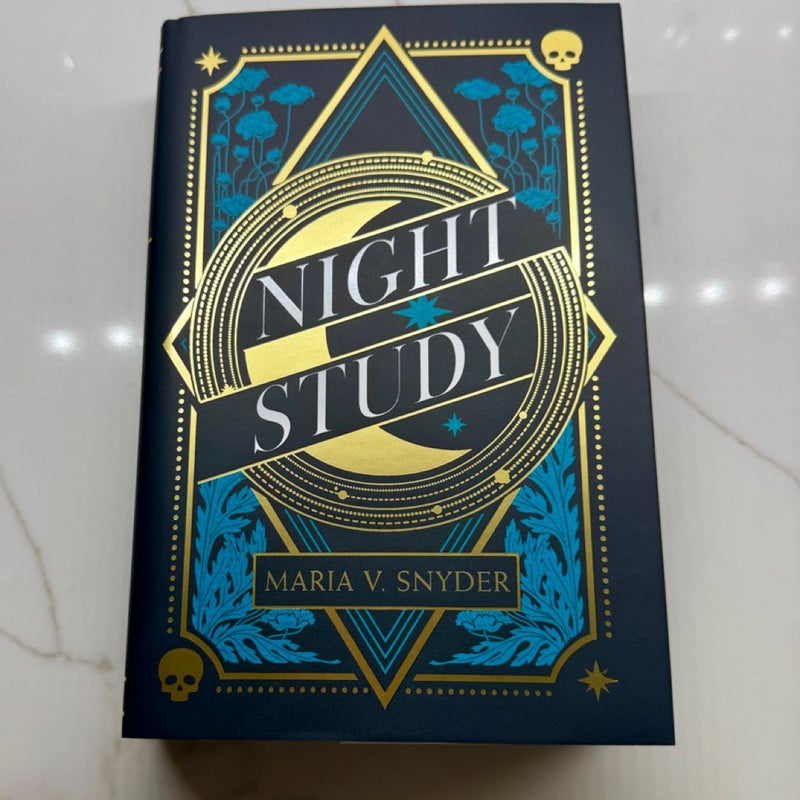 Fairyloot Night Study SIGNED by Maria V. Snyder