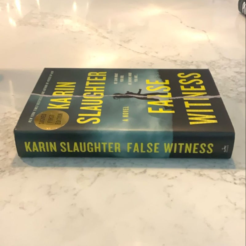 Signed! False Witness - First Edition