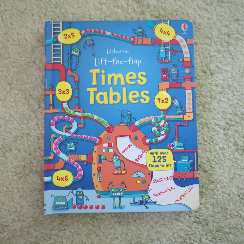 usborne lift the flap times tables 