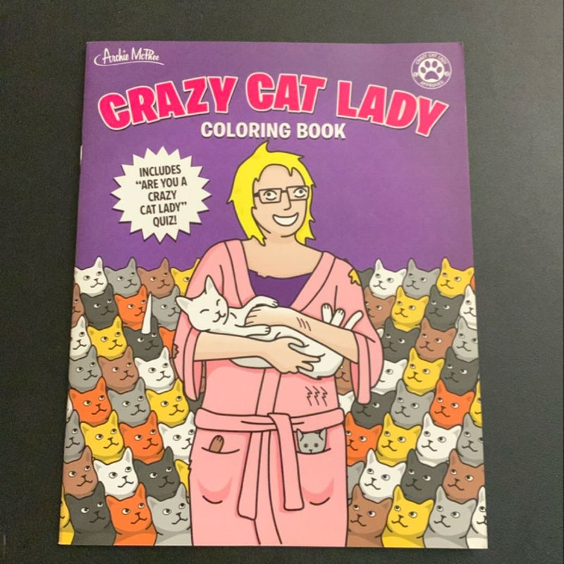 Crazy Cat Lady Coloring Book