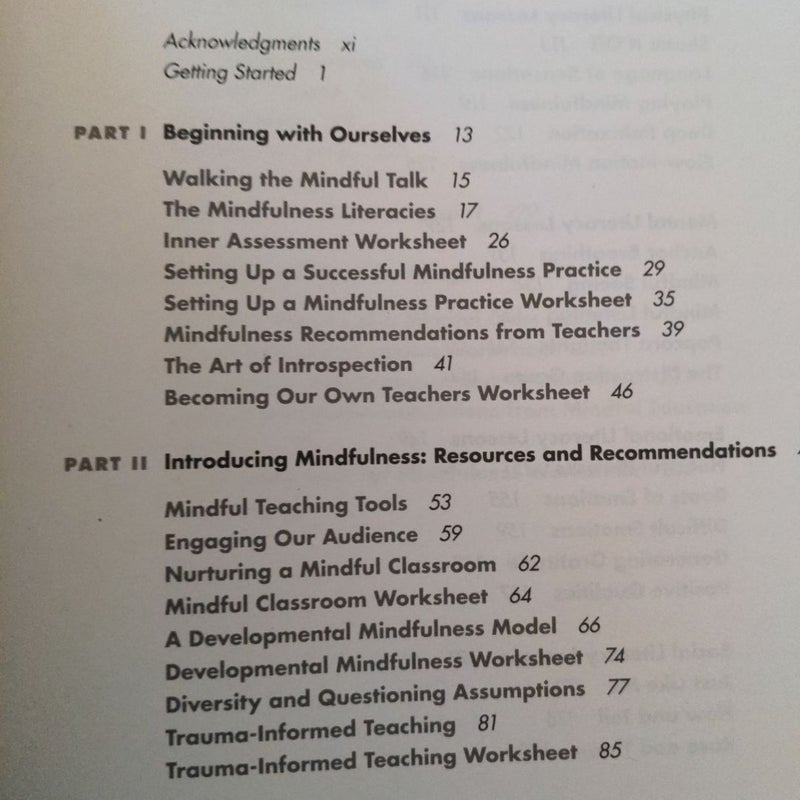 The Mindful Education Workbook
