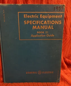 electric equipment specifications manual 