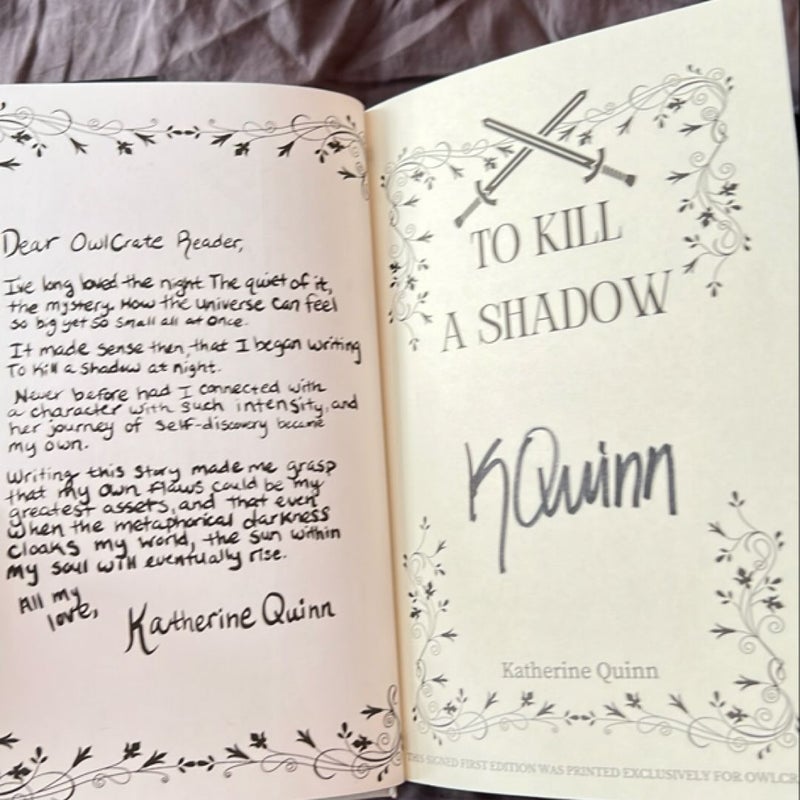 To Kill a Shadow *SIGNED OWLCRATE EDITION*