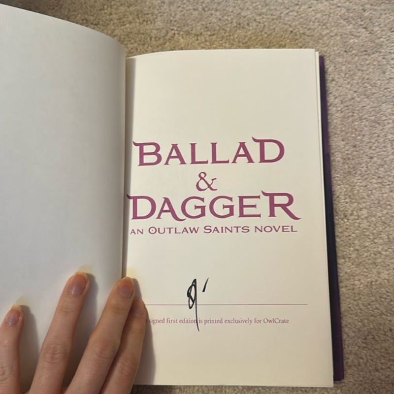 SIGNED COPY - Ballad & Dagger