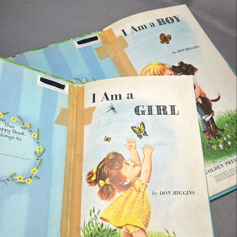 Set of 2:    I Am a Girl   I Am a Boy