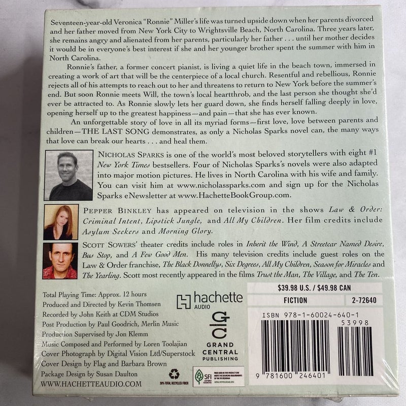 The Last Song Audiobook 11 CDs