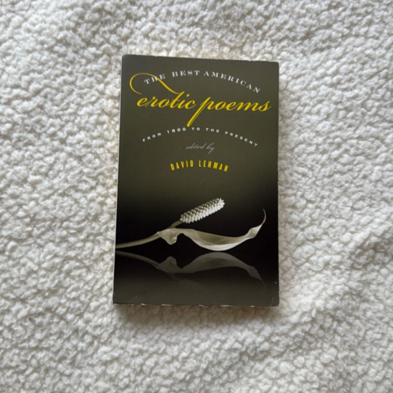 The Best American Erotic Poems