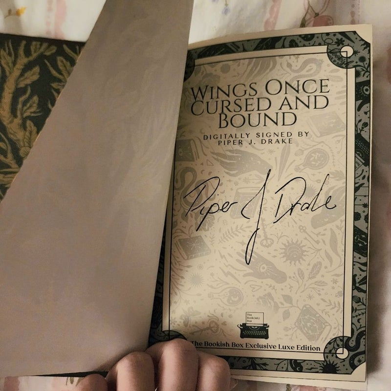 Wings Once Cursed and Bound Bookishbox Edition