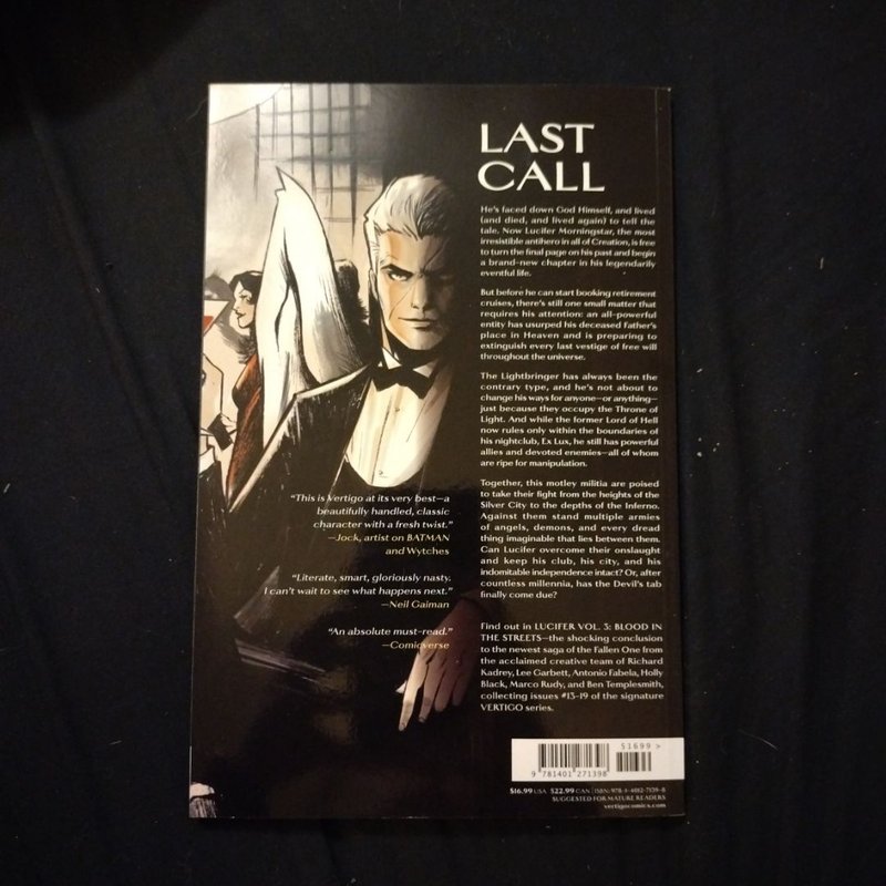 Lucifer Vol. 3: Blood in the Streets