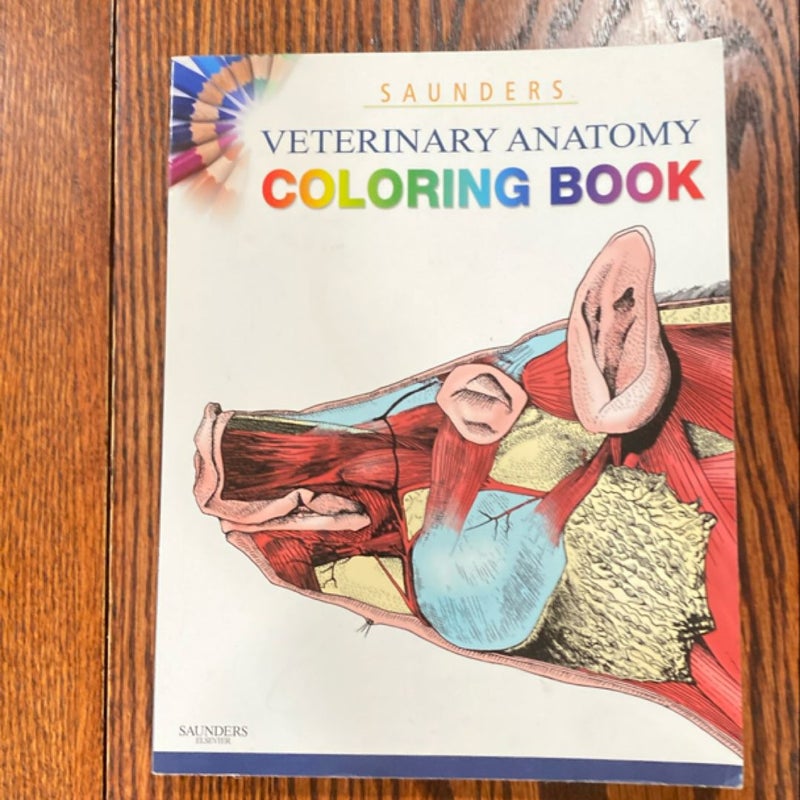 Saunders Veterinary Anatomy Coloring Book