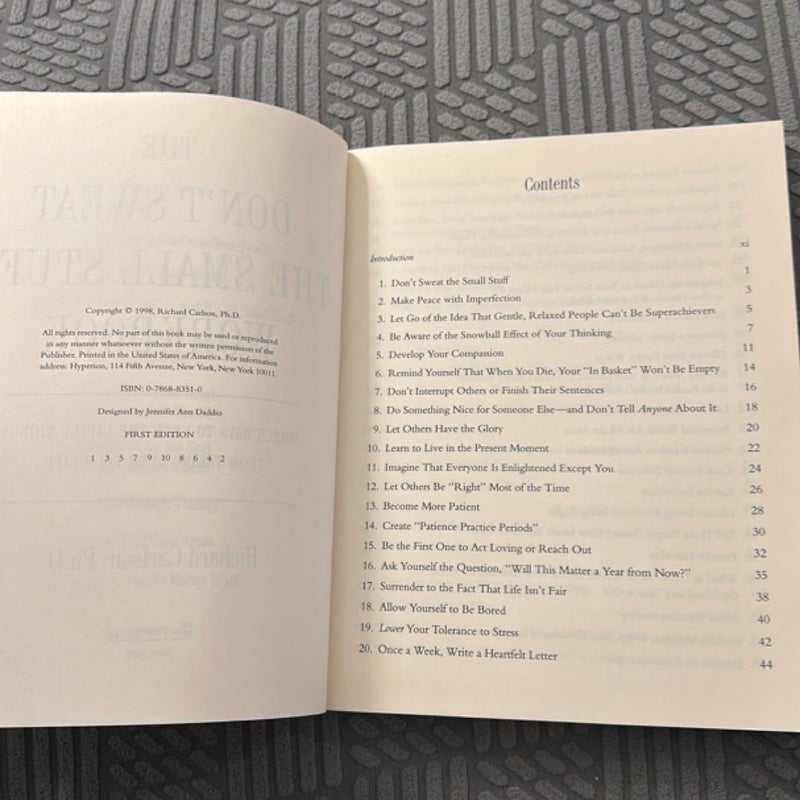 The Don't Sweat the Small Stuff Workbook