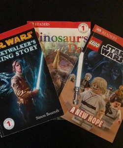 3 books including DK Readers L1: Star Wars: Luke Skywalker's Amazing Story