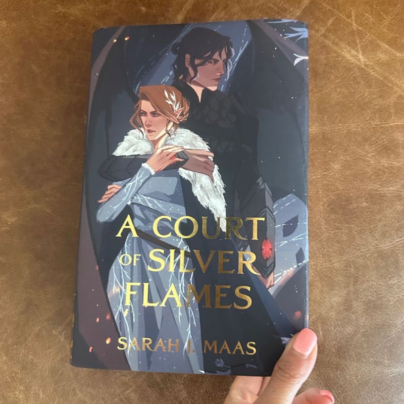 A court of silver flames with illumicrate dust jacket