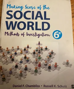 Making Sense of the Social World Methods of Investigation