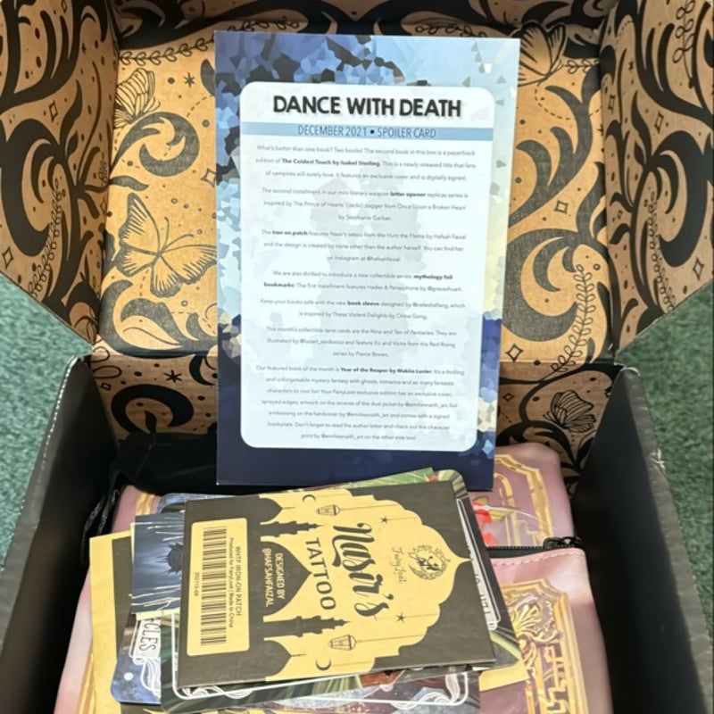 Fairyloot December 2021 Dance With Death Box TWO BOOK BOX