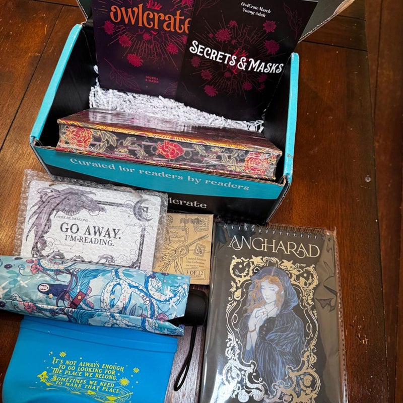 Owl Crate March YA Box with Goodies - Last Blood Carver