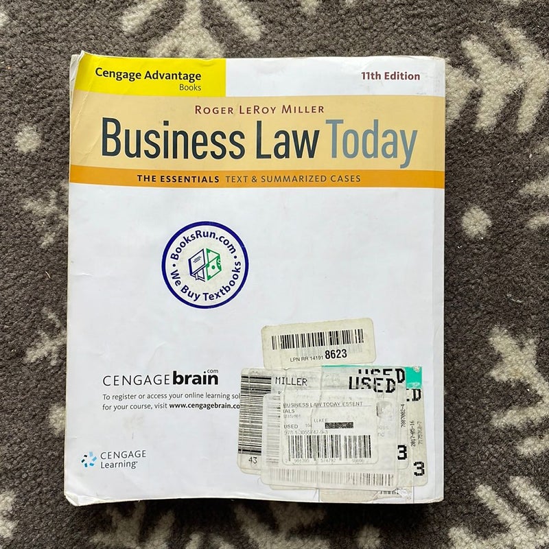 Cengage Advantage Books: Business Law Today, the Essentials