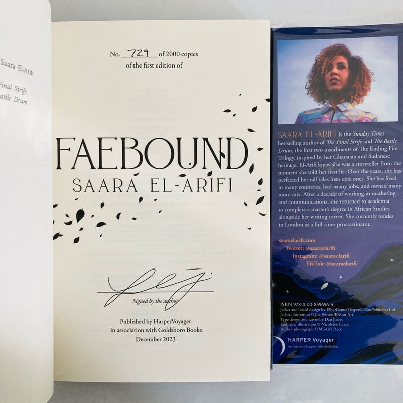 Faebound & Cursebound by Saara El-Arifi Goldsboro Exclusive Signed & Numbered