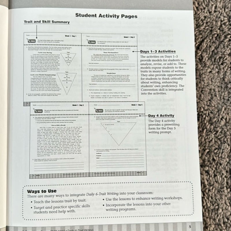 Daily 6-Trait Writing Grade 7