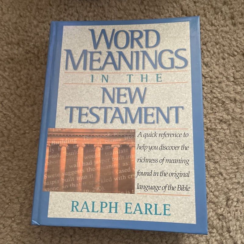 Word Meanings in the New Testament