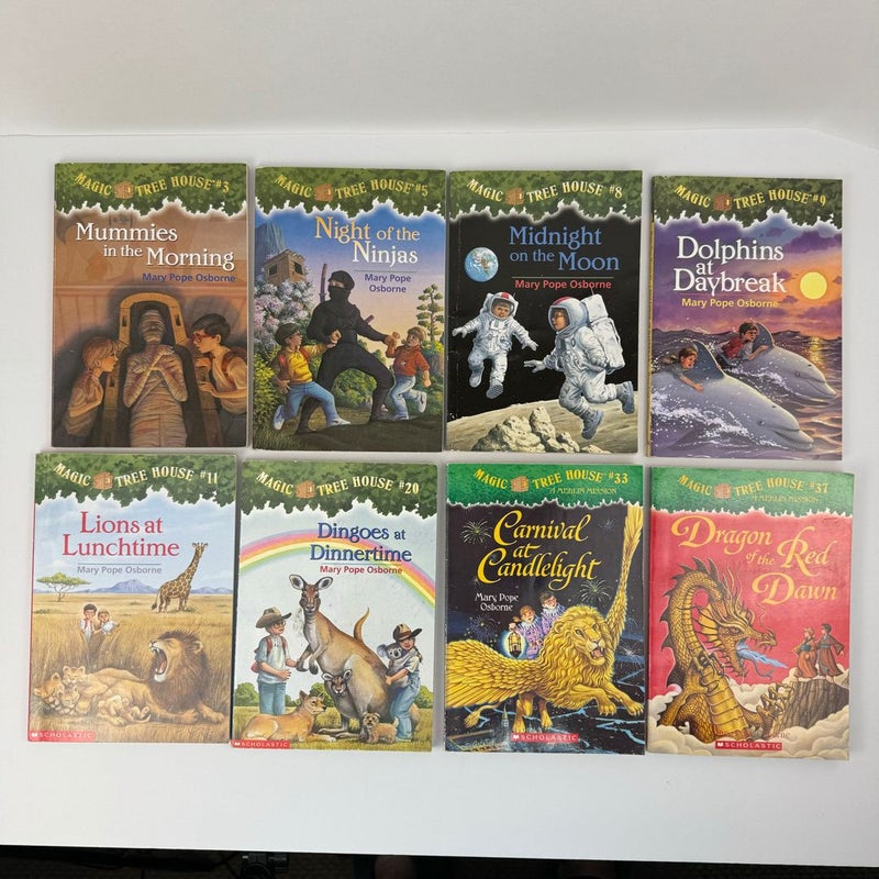 8 Magic Tree House Books