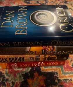 Lot of 4 Dan Brown Books ROBERT LANGDON Series Hardcover VG 1st Edition