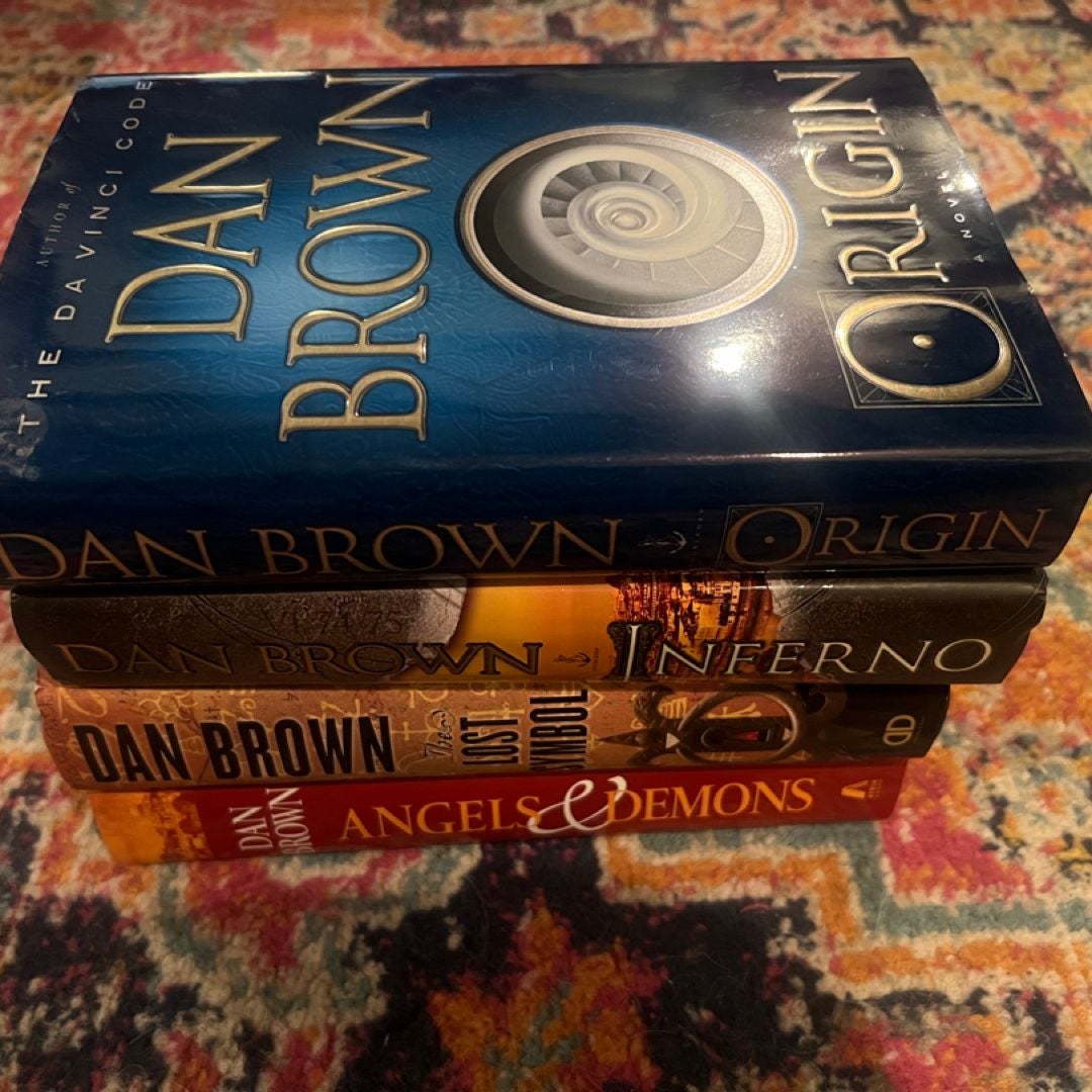 Lot of 4 Dan Brown Books ROBERT LANGDON Series Hardcover VG 1st Edition