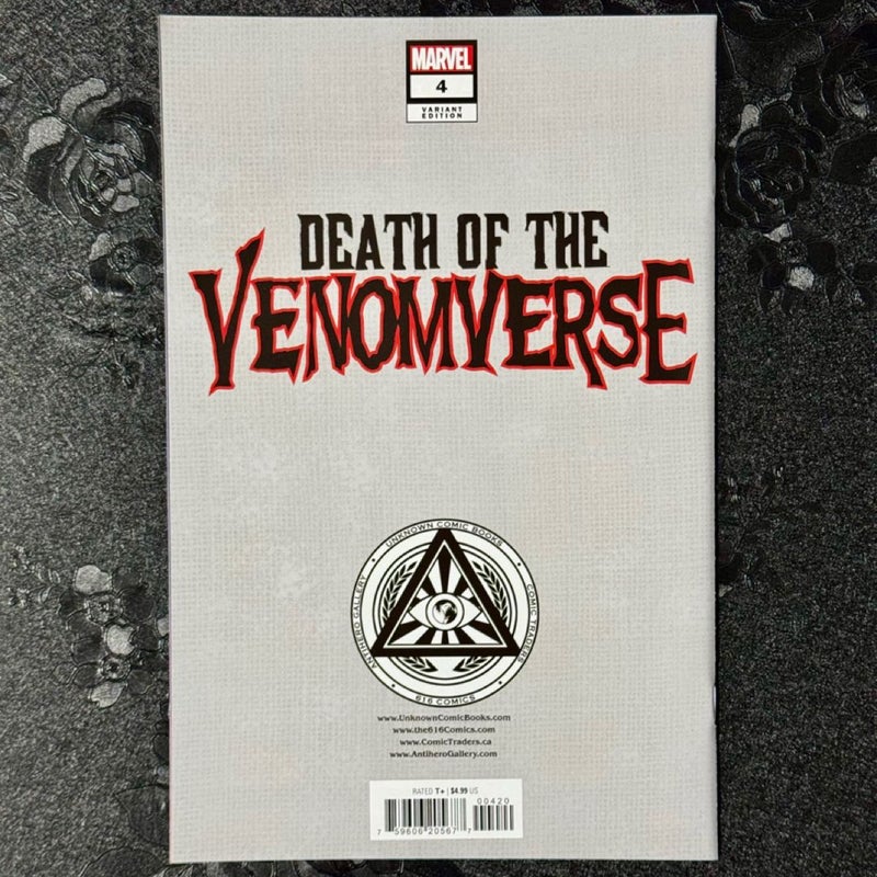 Death of The Venomverse # 4 Variant Edition Marvel Comics