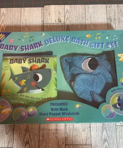 Baby shark bath book deluxe set