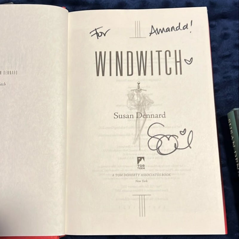 SIGNED Truthwitch Series w/goody! 